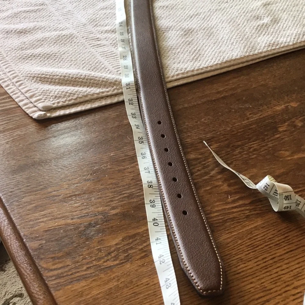 Goodfellow & Co Brown and Black Belt with Silver Buckle